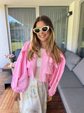 Pink puf jacket
