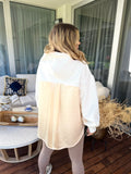 Hoodie satin gold