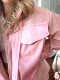 Pink coco Satin Jacket