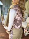 Vest Autumn Brown Flower