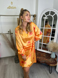 Light Orange dress satin