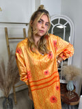 Light Orange dress satin
