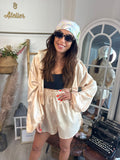 Short satin Gold