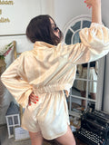 Short satin Gold