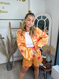 Short satin Light Orange