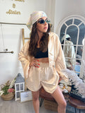 Short satin Gold