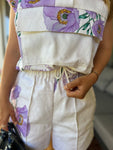 Purple flower vest