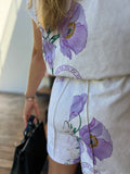 Purple flower vest