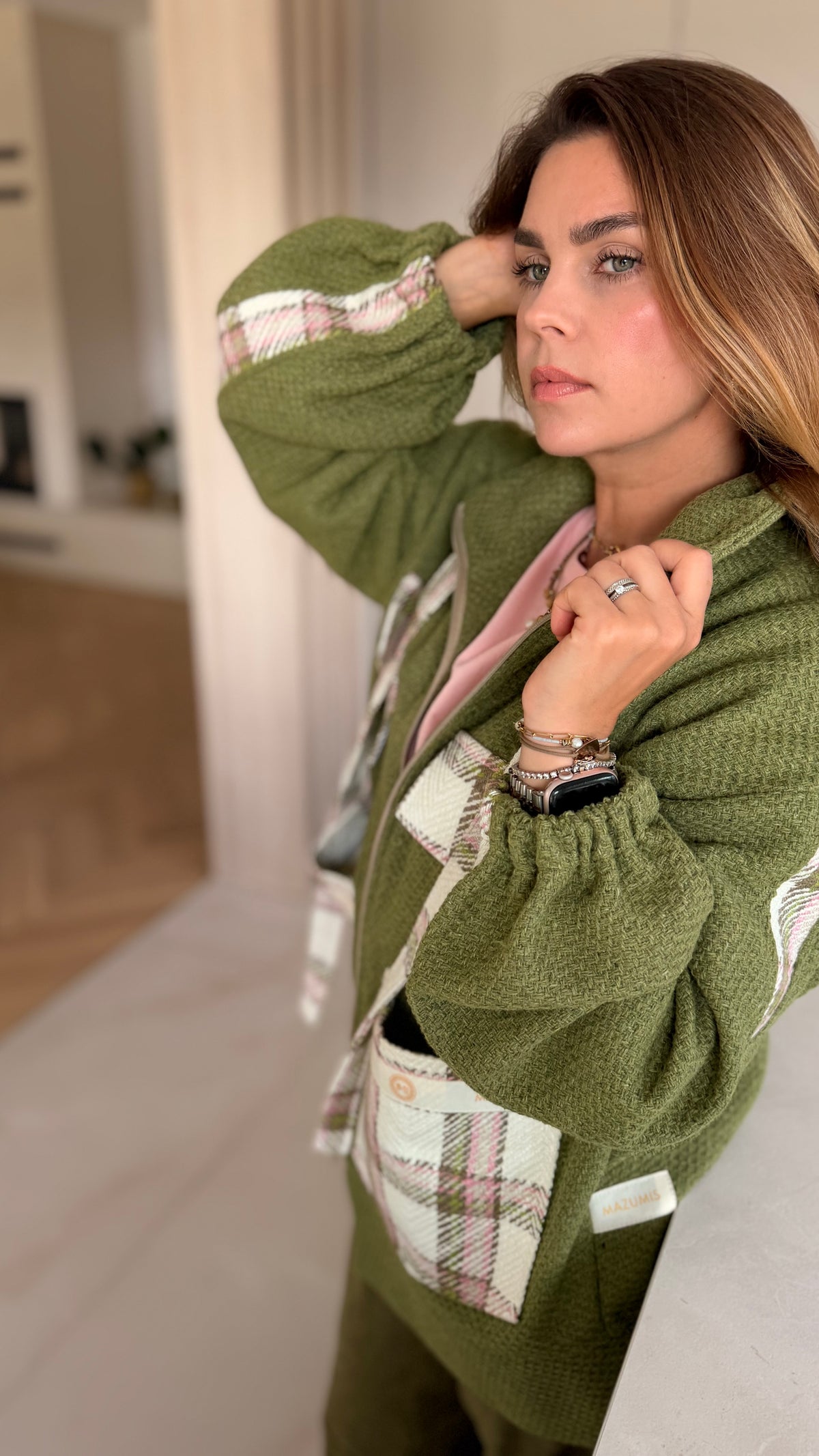 Skladom - Khaki Karo Jacket
