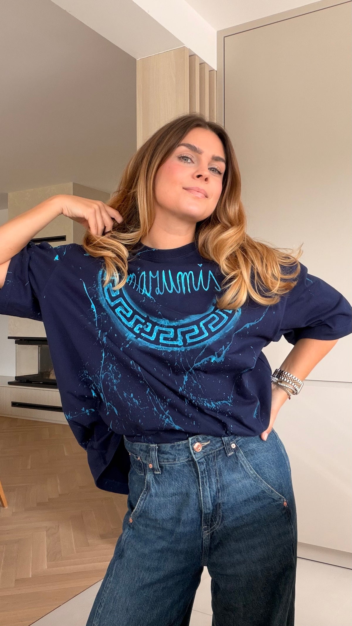 Skladom Tričko Mazumis blue