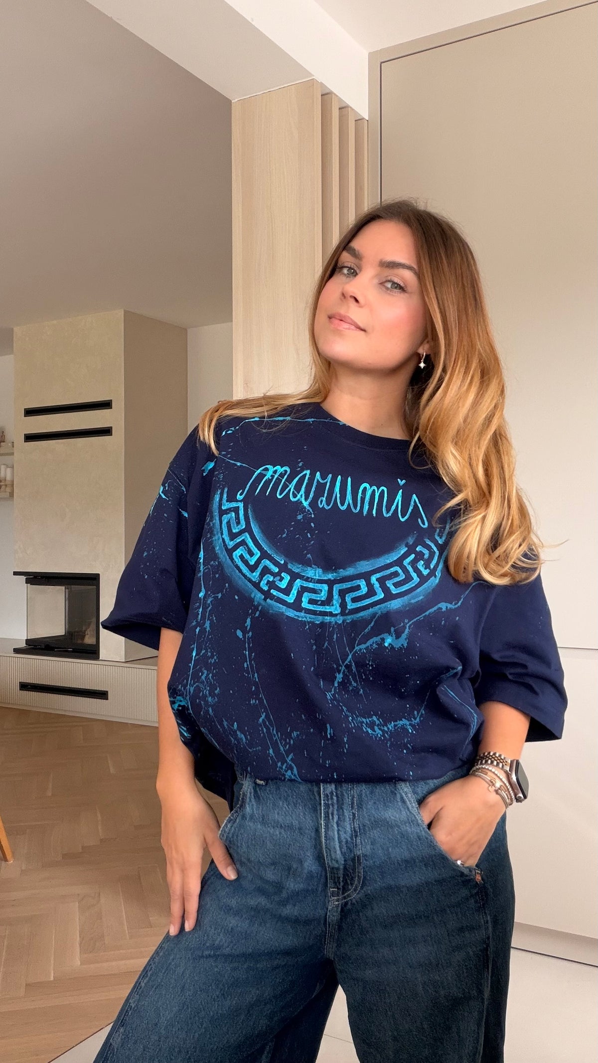 Skladom Tričko Mazumis blue