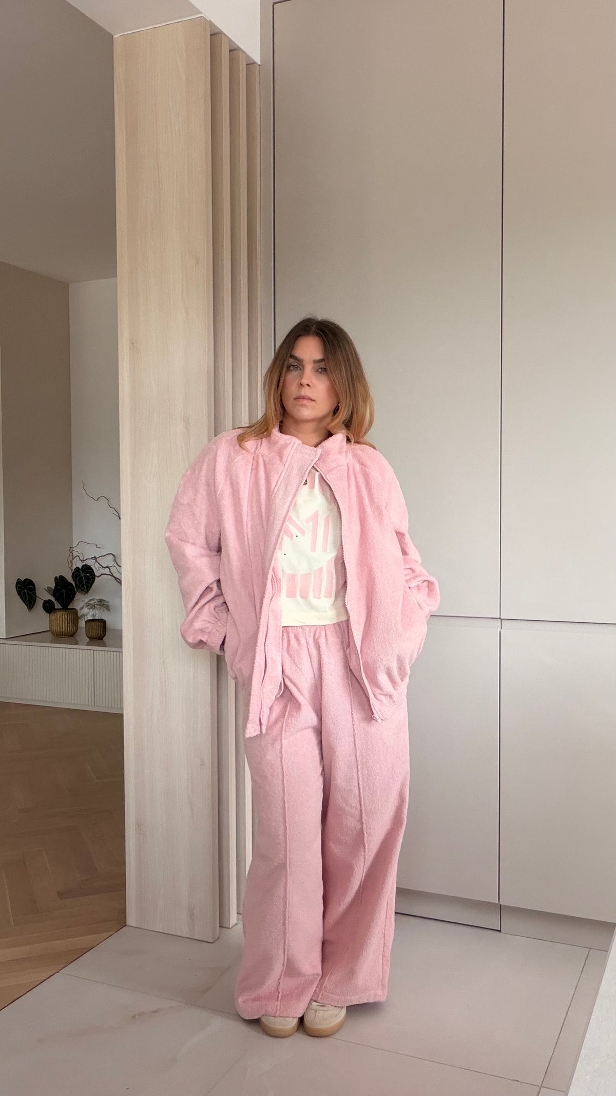 Na mieru- Baby Pink Froté Set