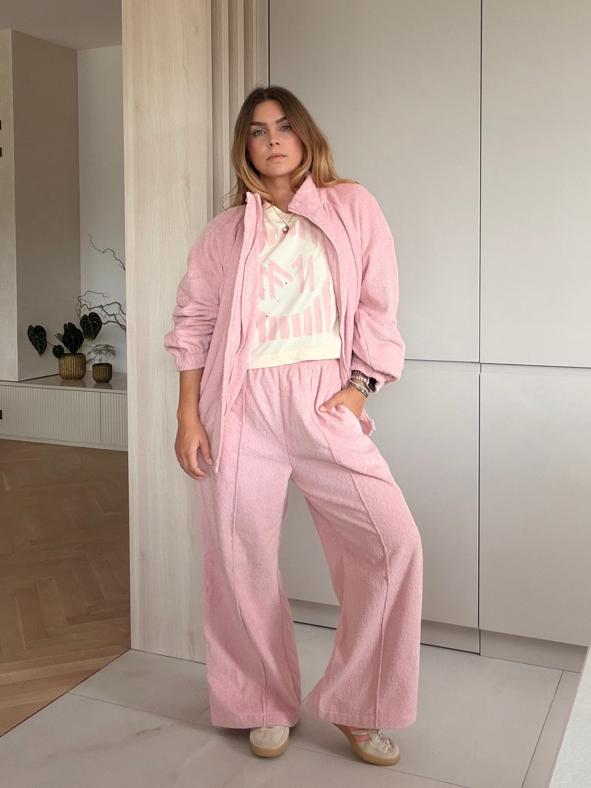 Na mieru- Baby Pink Froté Set