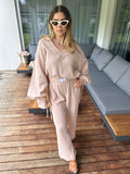 Beige long set