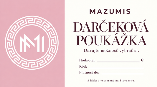 Gift Card/MAZUMIS DARČEKOVÁ POUKÁŽKA