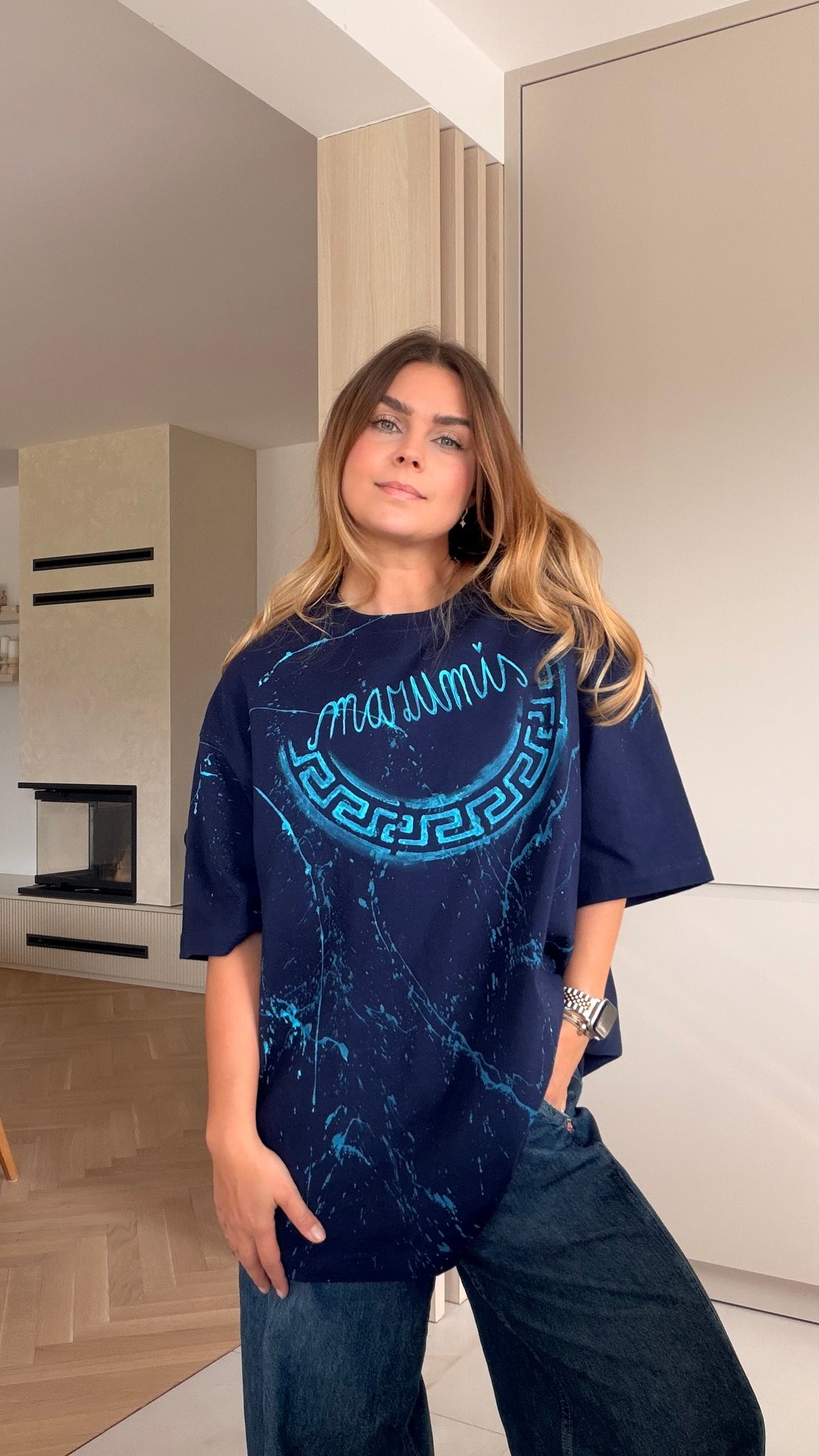 Skladom Tričko Mazumis blue