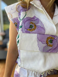 Purple flower vest