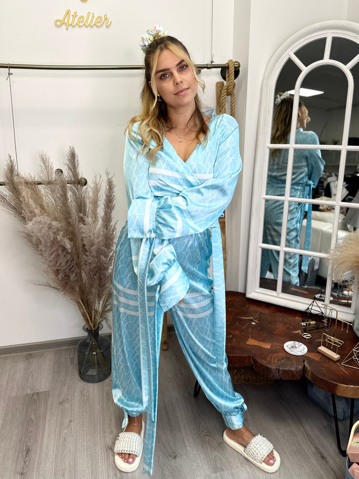 Atypical Shirt satin Blue