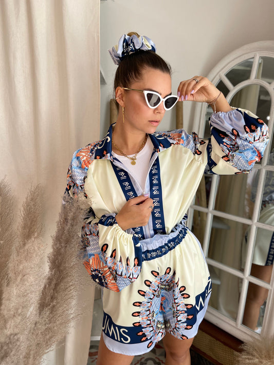Set satin zip Mykonos