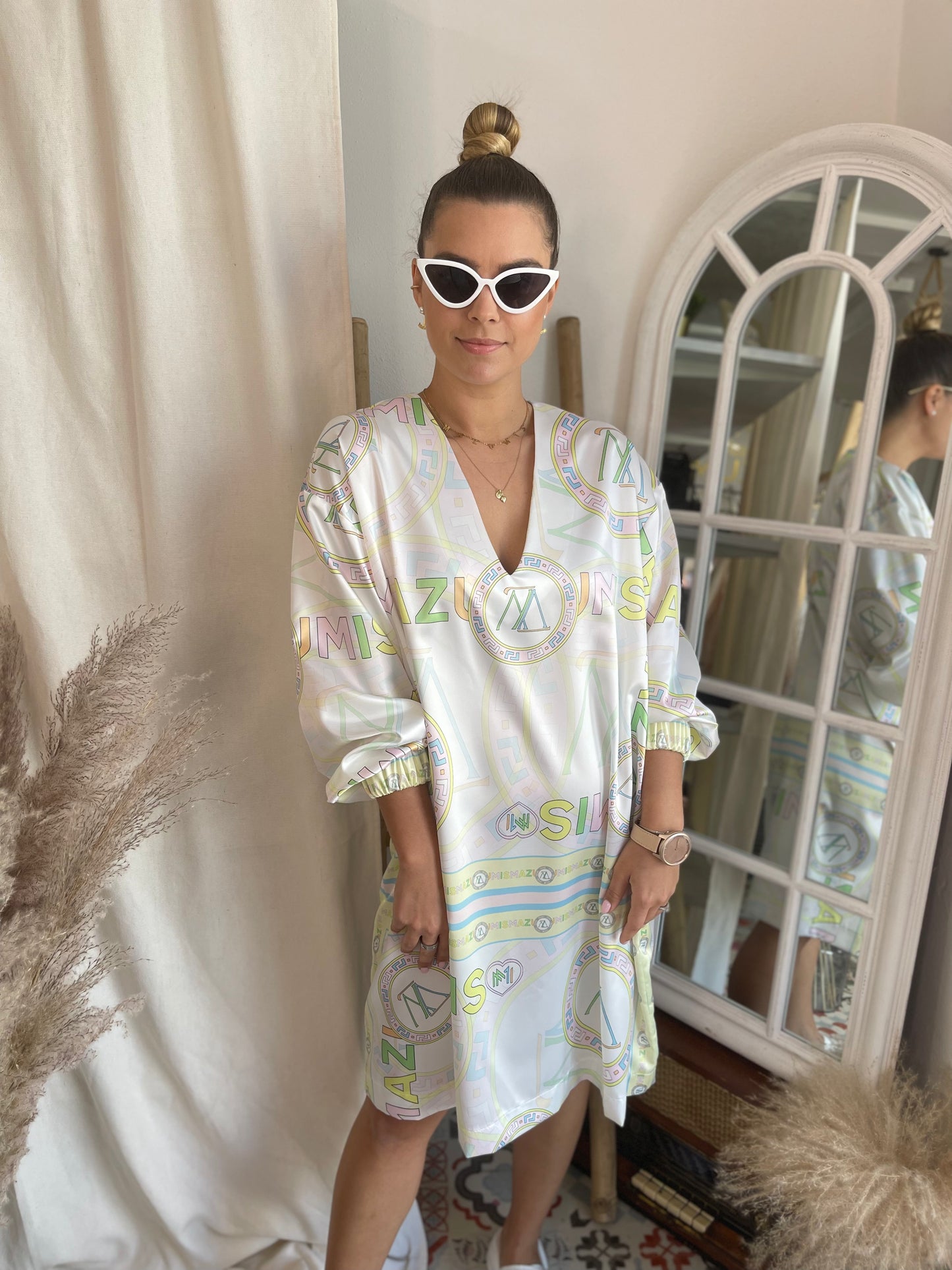 Satin Mazumis Pastel Dress
