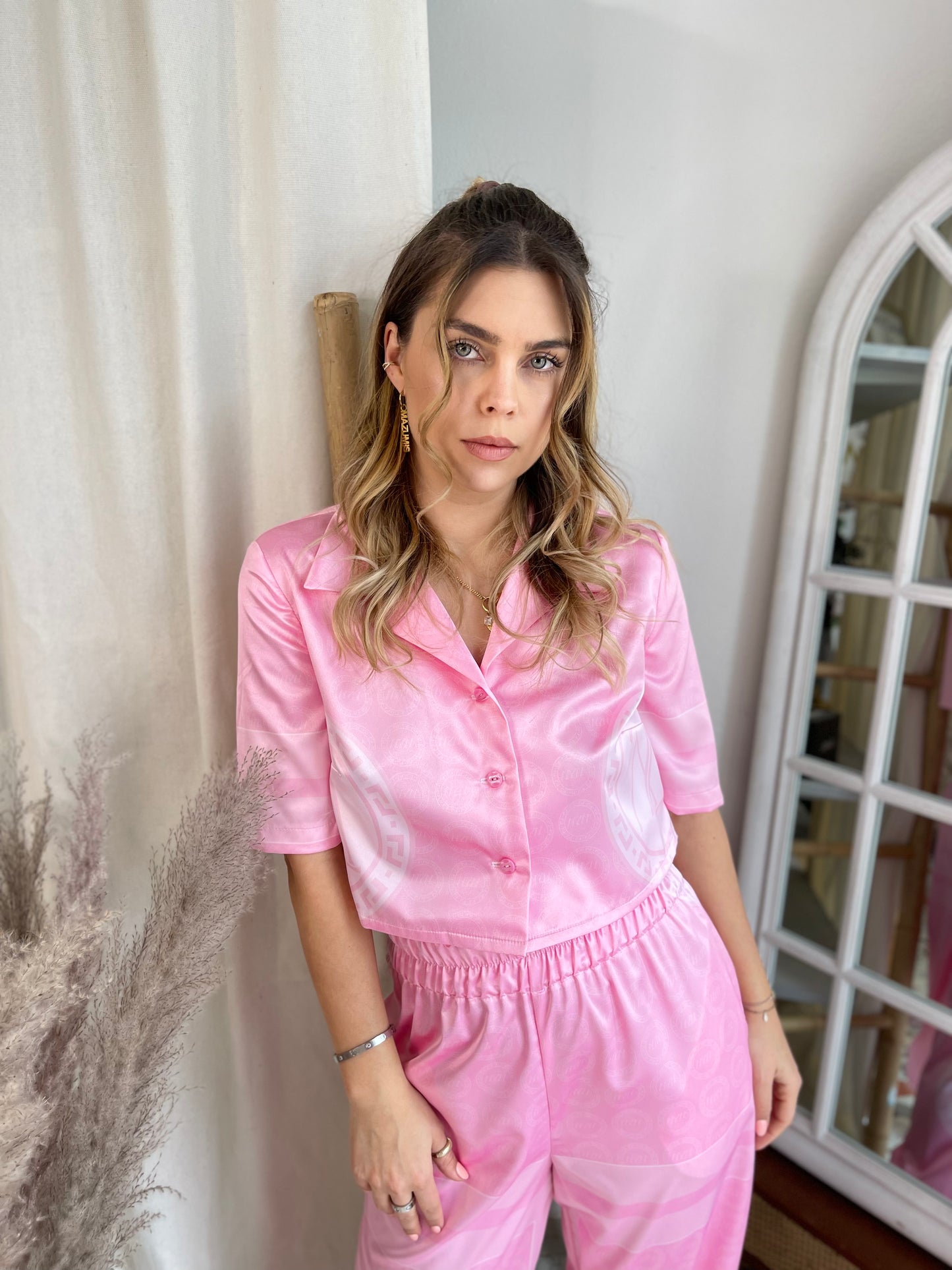 Set satin Pink
