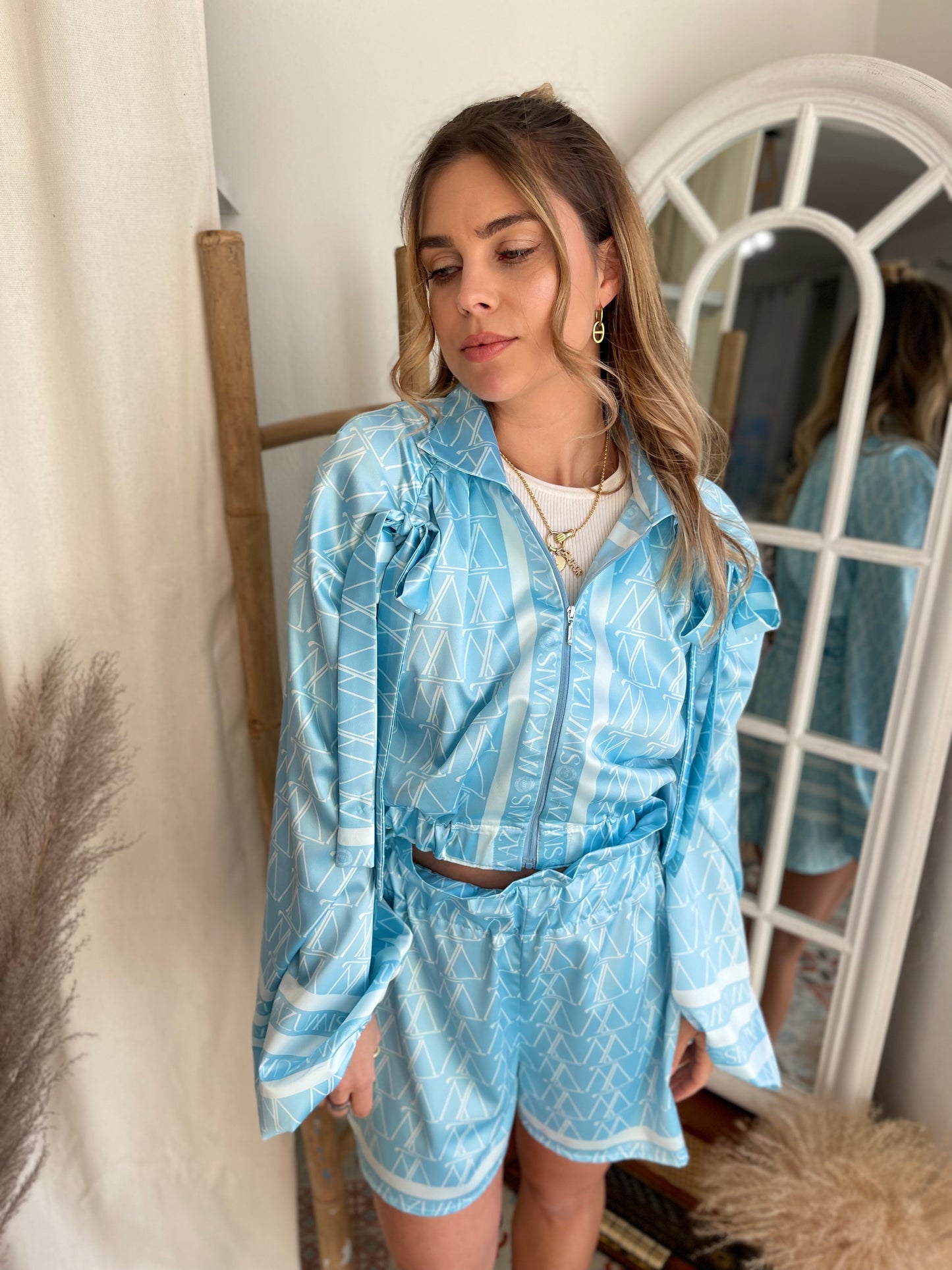 Satin Jaket Blue